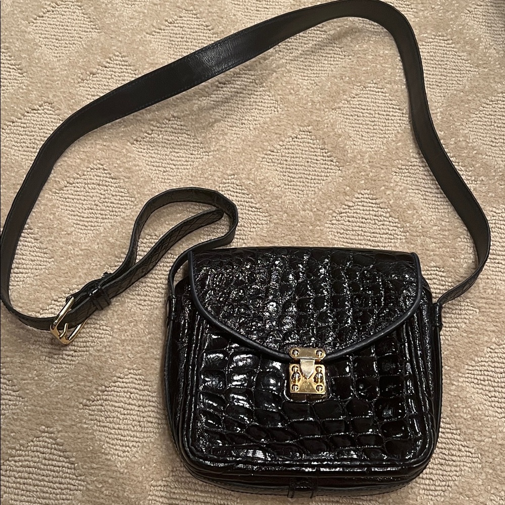 Mauro Governa Italy Genuine Alligator Minaudière Shoulder Bag